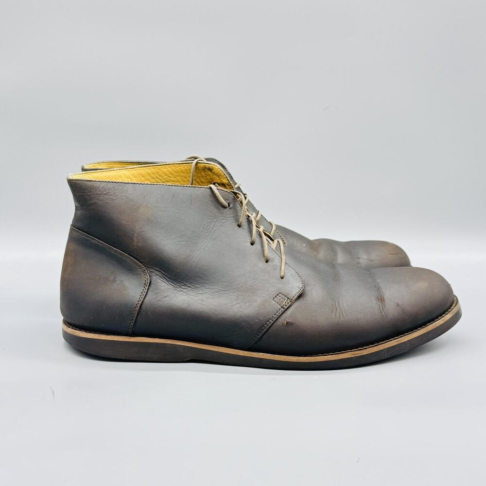 Nisolo Boots Mens 11 Brown Leather Chukka Ankle Lace Up Casual Everyday Shoes
